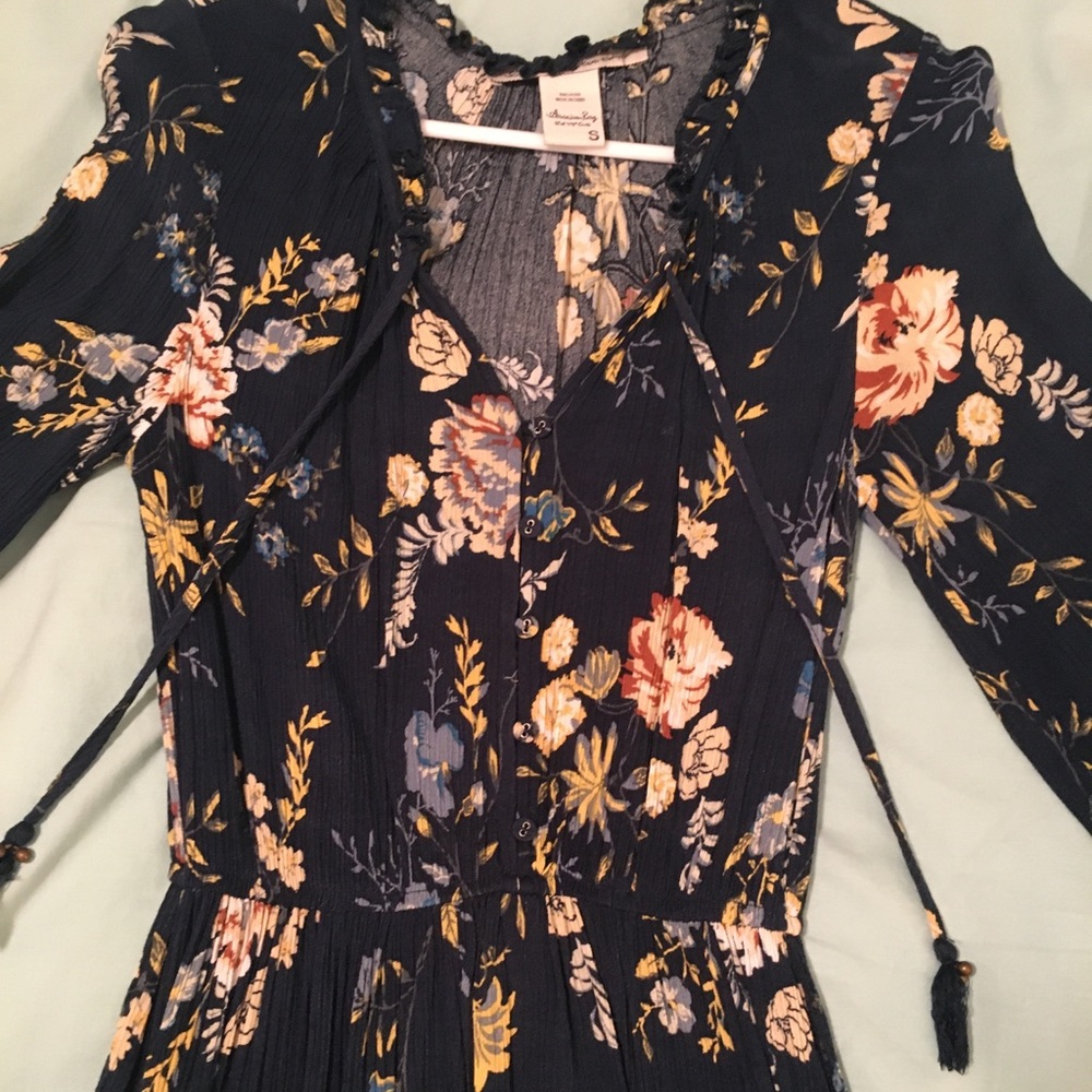Long Sleeve floral mini dress